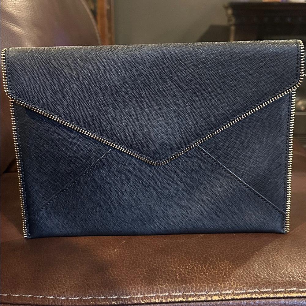 Rebecca Minkoff Leo Envelope Clutch with Gold Trim
